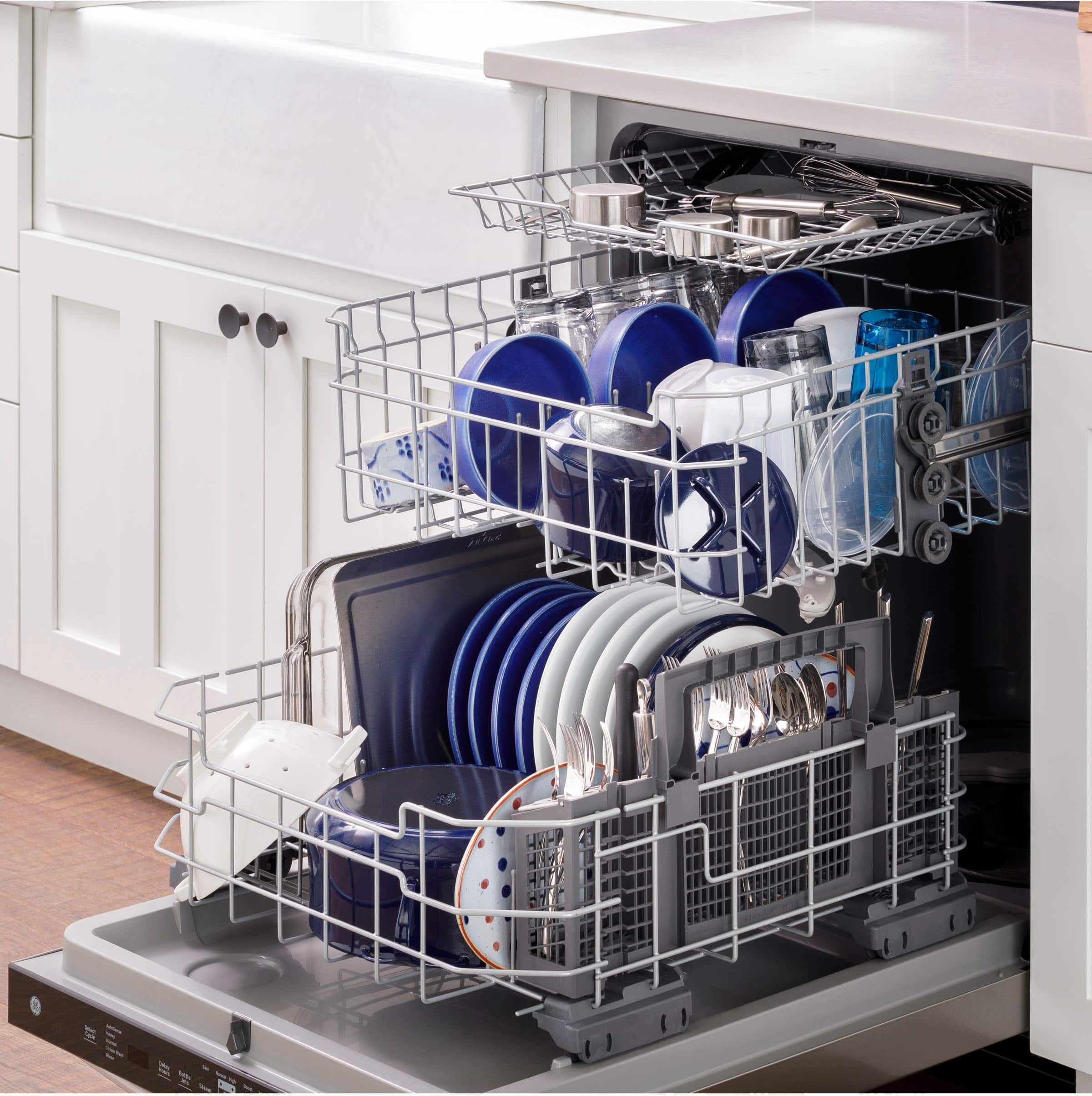 Alt View 18. GE - Top Control Built-In Dishwasher with 3rd Rack, 50 dBA - Fingerprint Resistant Stainless Steel.