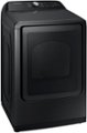 Alt View Zoom 11. Samsung - 7.4 Cu. Ft. Smart Electric Dryer with Steam Sanitize+ - Brushed Black.