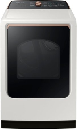 Samsung - 7.4 cu. ft. Smart Gas Dryer with Steam Sanitize+ - Ivory