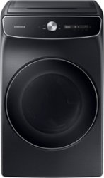 Samsung - 7.5 cu. ft. Smart Dial Electric Dryer with FlexDry™ and Super Speed Dry - Black - Front_Zoom
