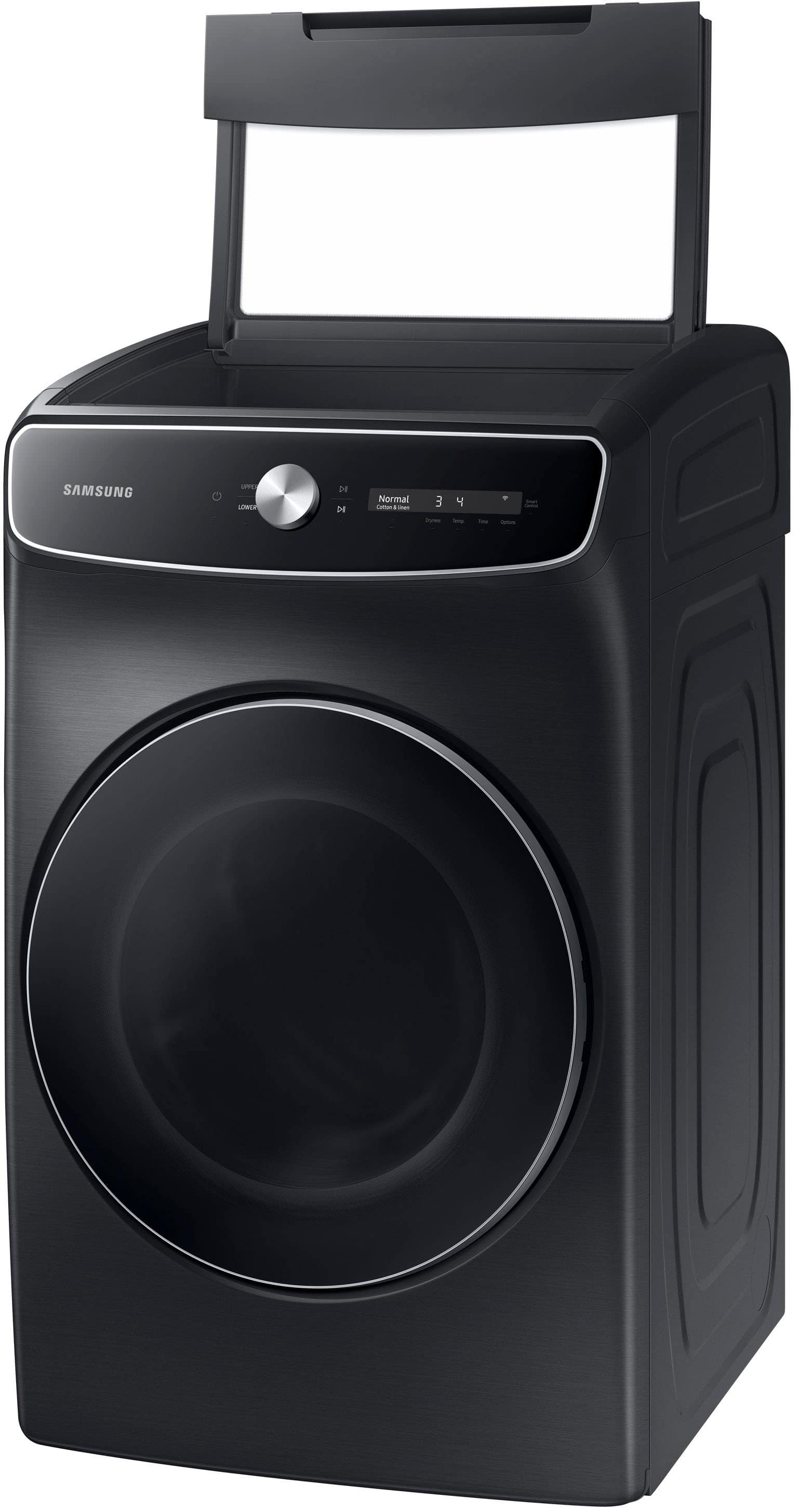 Samsung 7.5 Cu. Ft. Smart Electric Dryer With Steam And Flexdry Black 