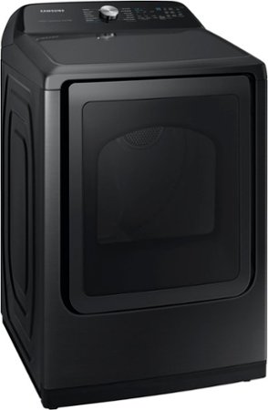 Samsung - 7.4 cu. ft. Smart Gas Dryer with Steam Sanitize+ - Brushed black