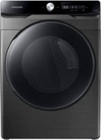 Samsung - 7.5 cu. ft. Smart Dial Gas Dryer with Super Speed Dry - Brushed Black - Front_Zoom