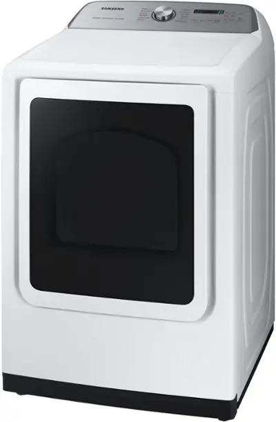 Samsung - 7.4 Cu. Ft. Smart Electric Dryer with Steam Sanitize+ - White