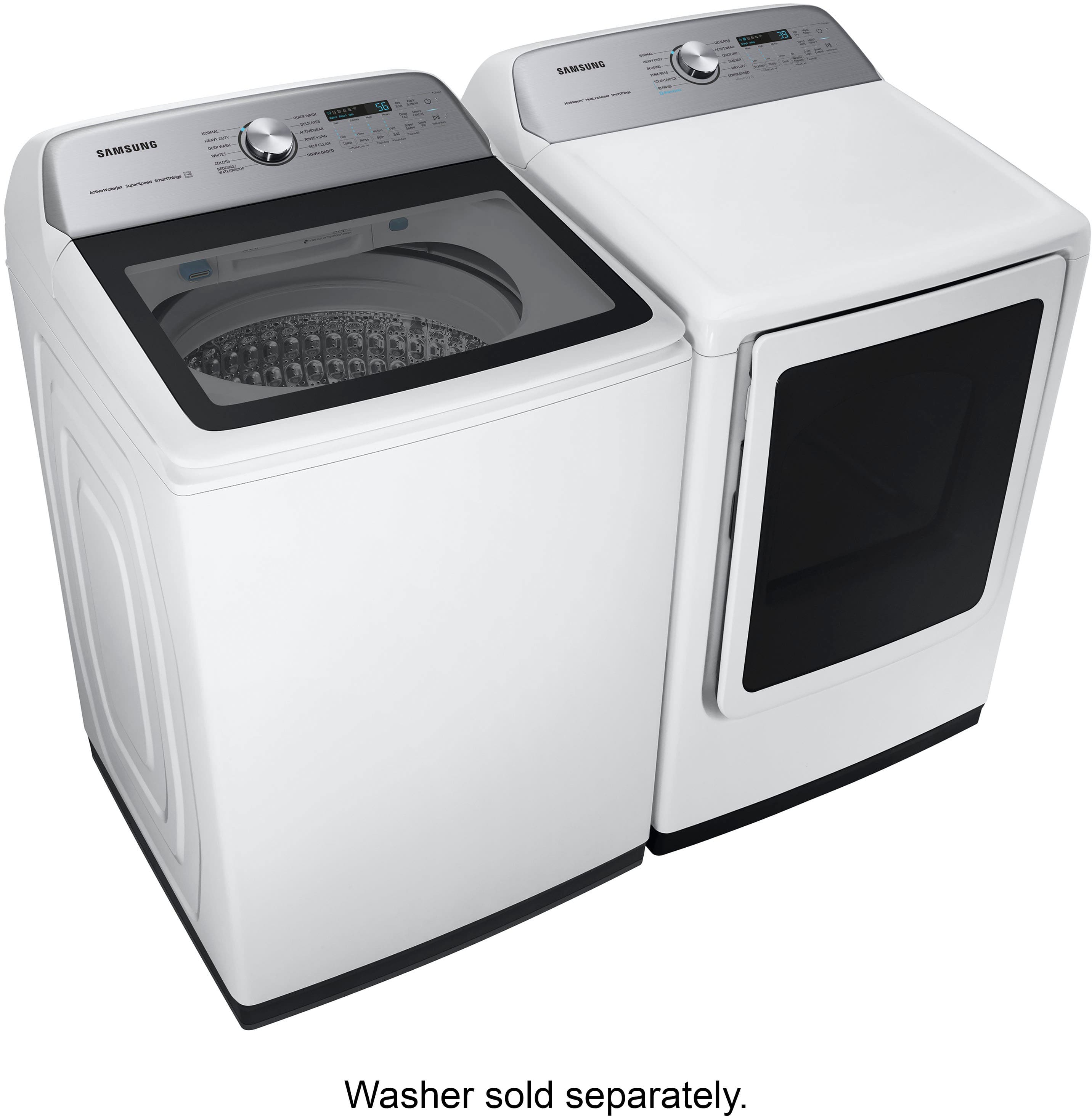 Alt View 16. Samsung - 7.4 Cu. Ft. Smart Electric Dryer with Steam Sanitize+ - White.