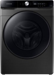 Samsung - 4.5 cu. ft. Large Capacity Smart Dial Front Load Washer with Super Speed Wash - Brushed Black - Front_Zoom