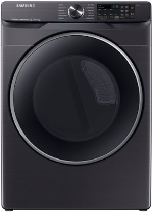 Samsung - 7.5 cu. ft. Smart Gas Dryer with Steam Sanitize+ - Brushed black