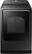 Front. Samsung - 7.4 Cu. Ft. Smart Gas Dryer with Steam Sanitize+ - Brushed Black.