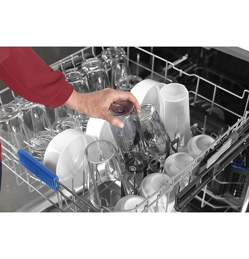 Zoom in on Alt View Zoom 16. GE Profile - Top Control Smart Built-In Stainless Steel Tub Dishwasher with 3rd Rack and Microban, 42dBA - Stainless Steel.
