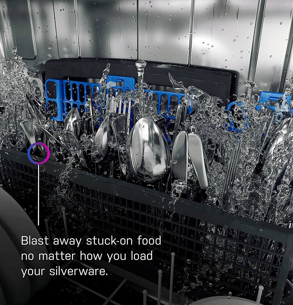 Alt View 18. GE Profile - Top Control Smart Built-In Stainless Steel Tub Dishwasher with 3rd Rack and Microban, 42dBA - Stainless Steel.