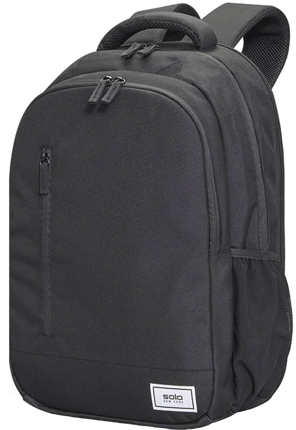 Left. Solo New York - Re:Define Recycled Backpack - Black.