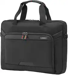 Samsonite - Slim Brief for 17.3" Laptop Laser Pro 2 - Black - Front_Zoom