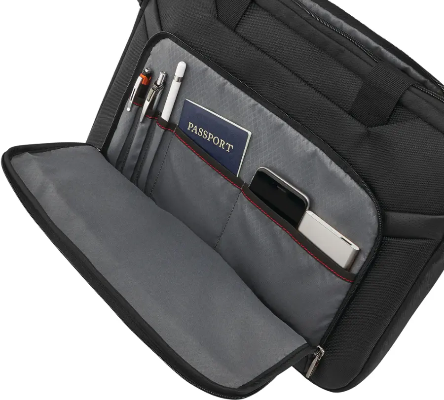 Alt View 19. Samsonite - Slim Brief for 17.3" Laptop Laser Pro 2 - Black.