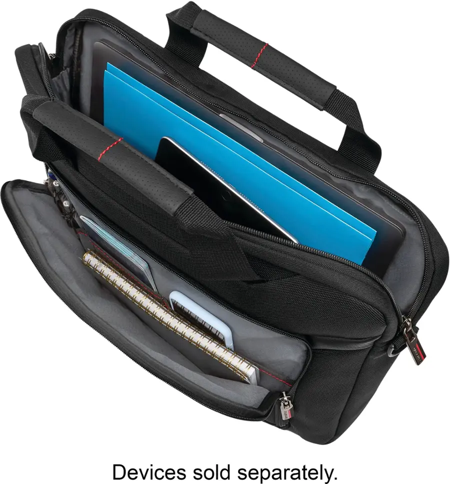 Alt View 21. Samsonite - Slim Brief for 17.3" Laptop Laser Pro 2 - Black.