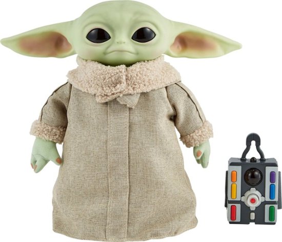 Front Zoom. Star Wars - Grogu, The Child, 12-in Plush Motion RC Toy.