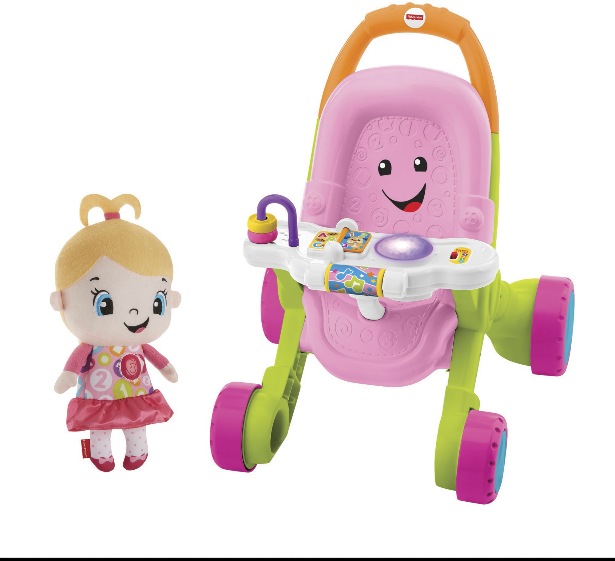 Fisher-Price - Laugh & Learn Stroll and Learn Walker and Doll