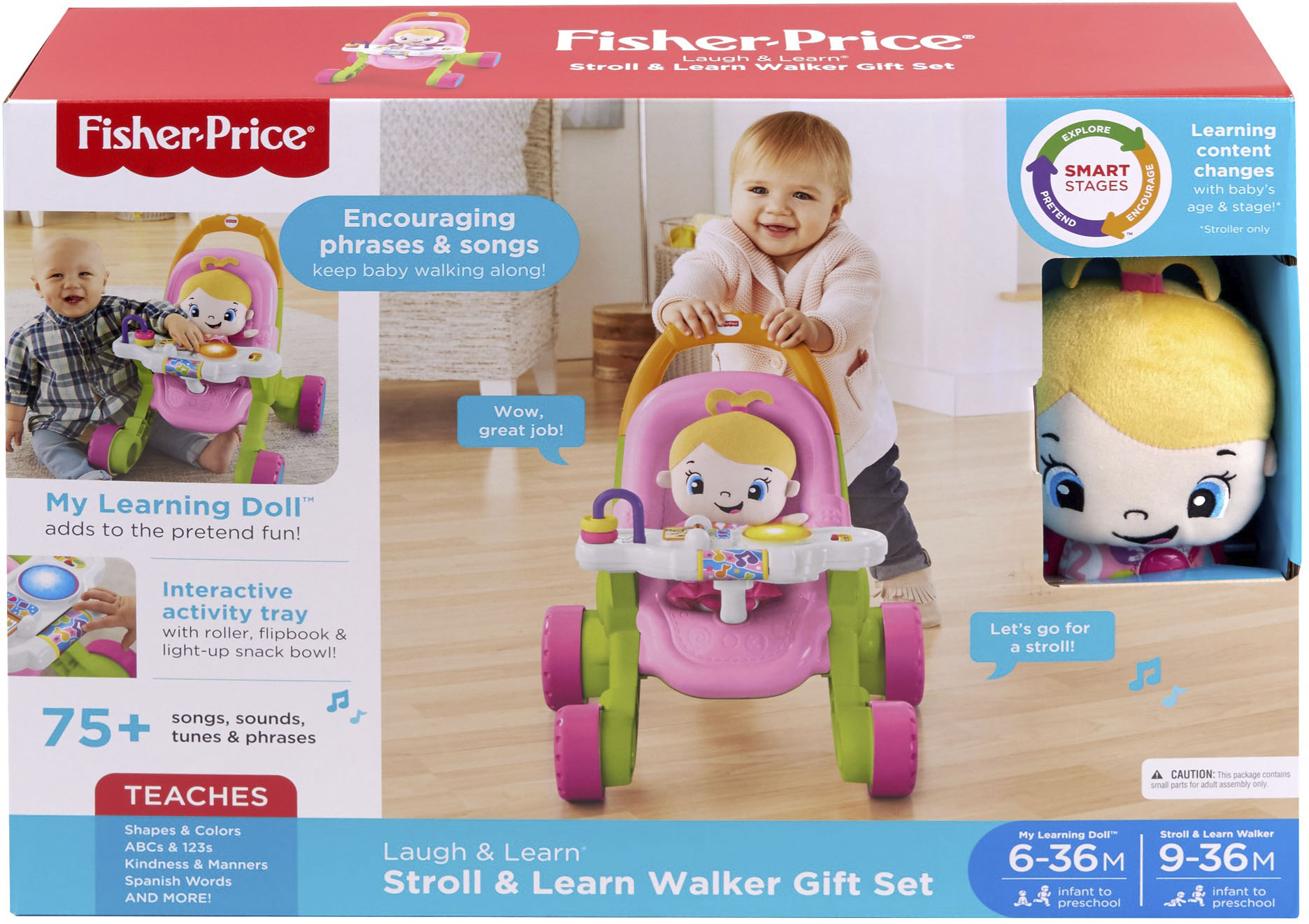 Fisher Price Brilliant Stroll Along Walker Toy - Macy's