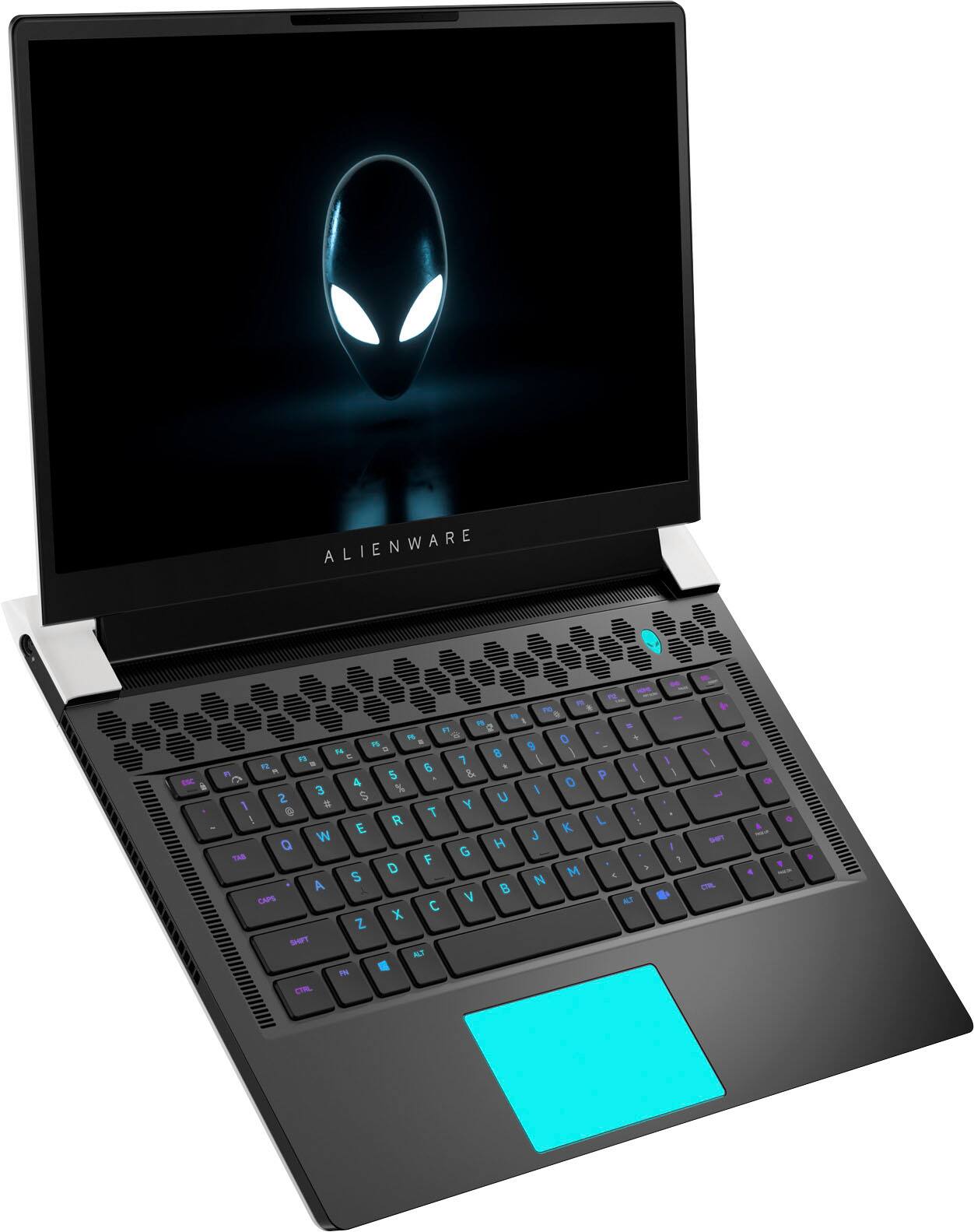 Alt View 15. Alienware - x15 R1 15.6" 360Hz FHD Gaming Laptop - Intel Core i7 - 32GB Memory - NVIDIA GeForce RTX 3080 - 1TB Solid State Drive - White, Lunar Light.