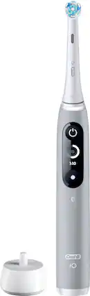 Alt View 11. Oral-B - iO Series 6 Electric Toothbrush with Replacement Brush Head - Grey.