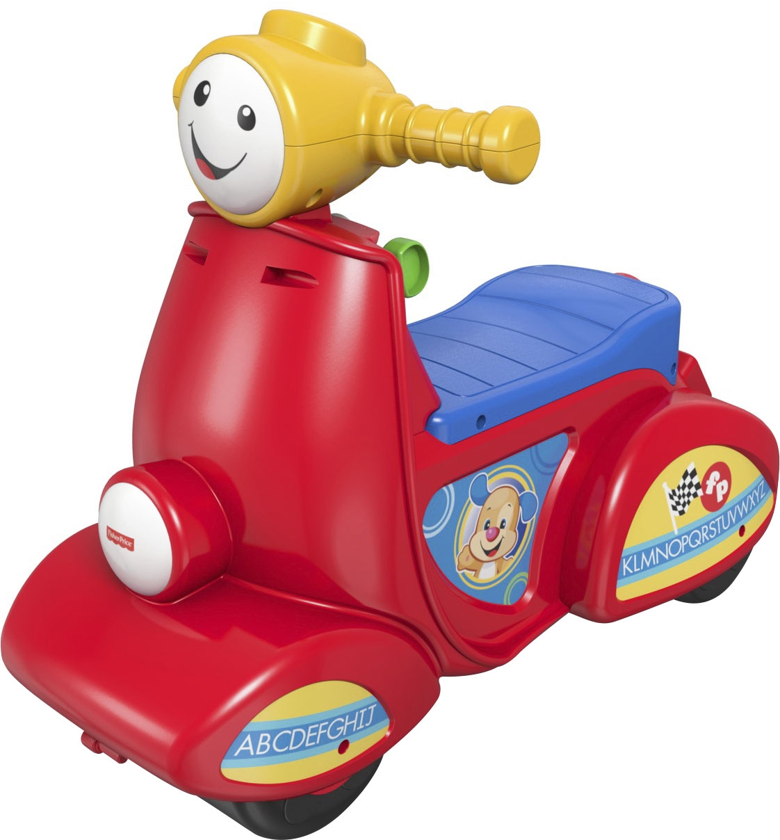 Left View: Fisher-Price - Laugh & Learn 3-in-1 Smart Car - Red