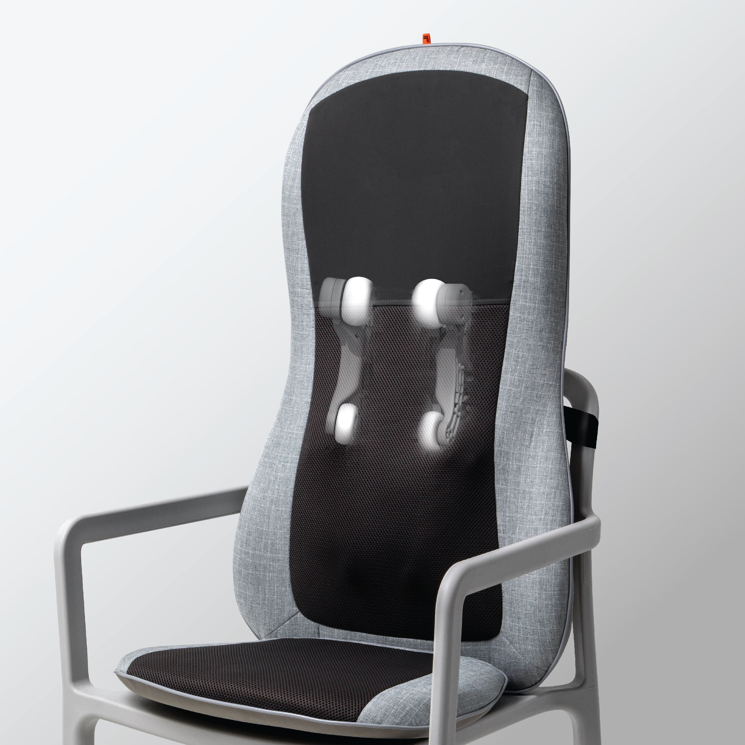 Sharper Image Smartsense Shiatsu Realtouch Massaging Chair Pad Grey 1012644  - Best Buy