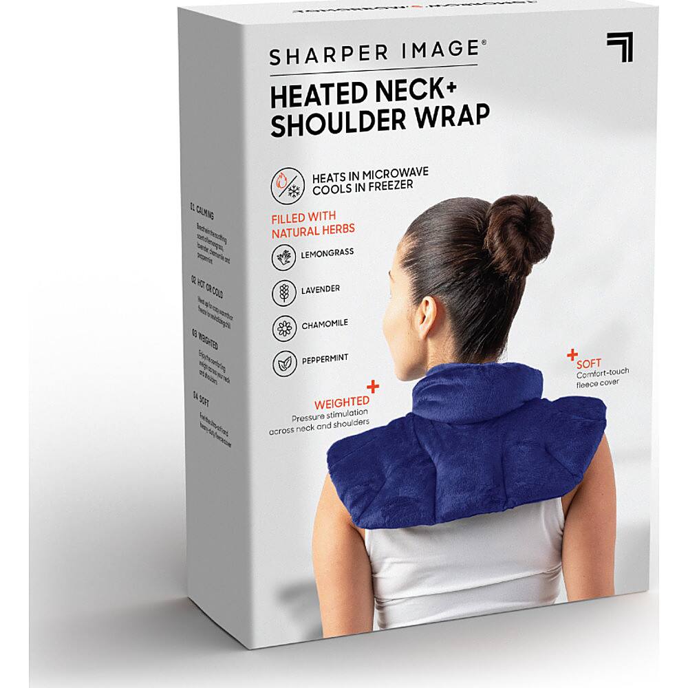 Alt View 16. Sharper Image - Neck and Shoulder Massage Body Wrap - Blue.