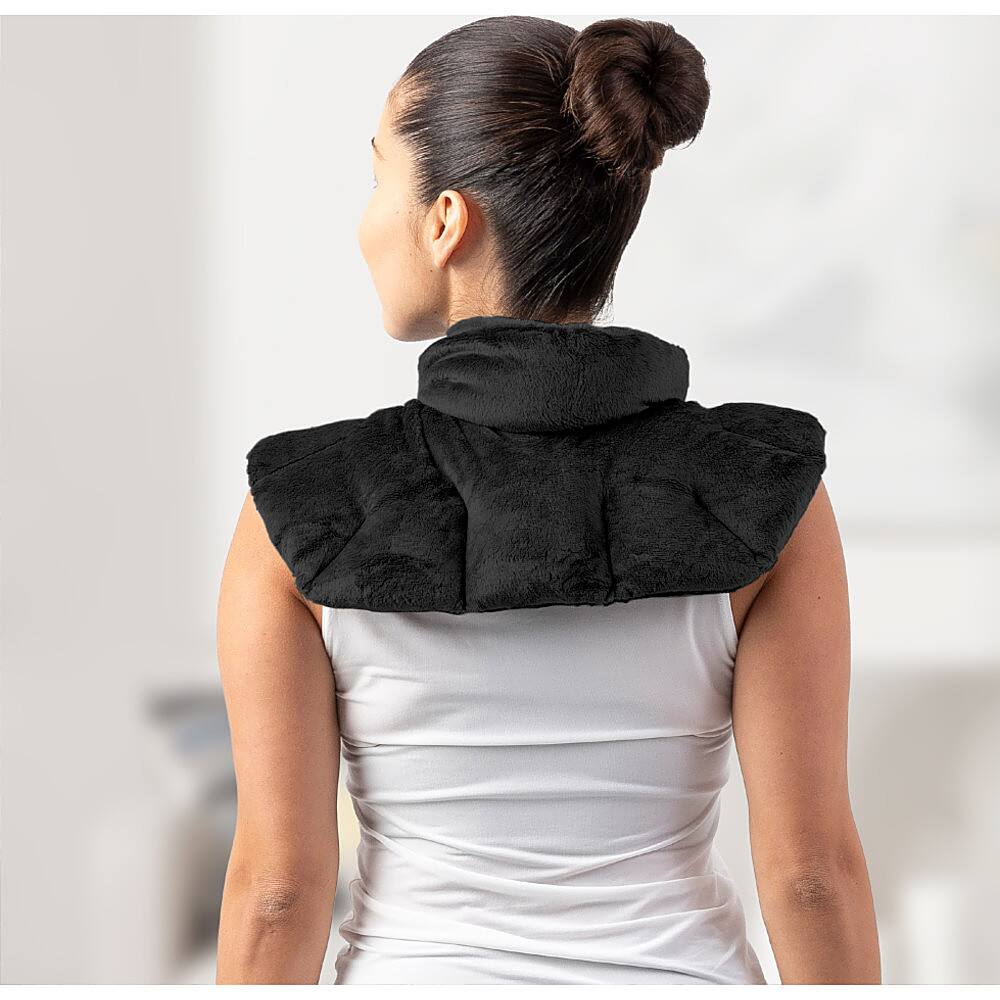 Alt View 13. Sharper Image - Neck and Shoulder Massage Body Wrap - Black.