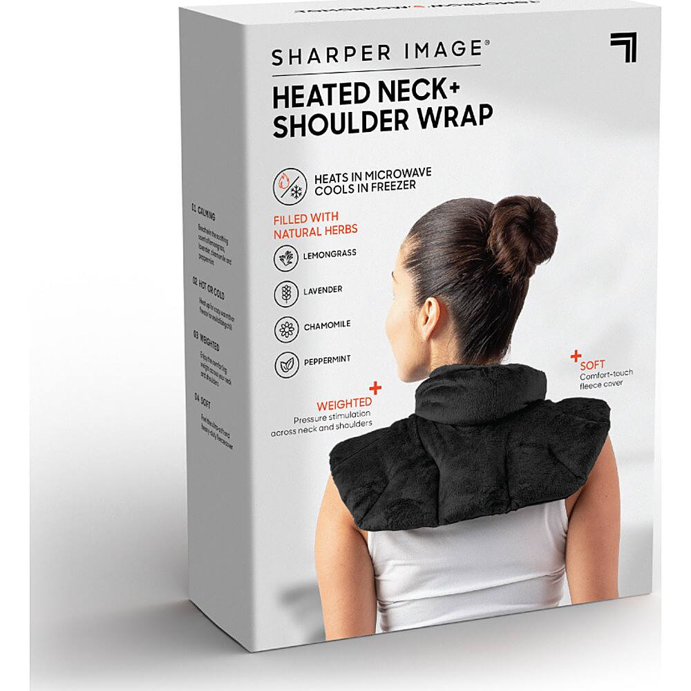 Alt View 16. Sharper Image - Neck and Shoulder Massage Body Wrap - Black.