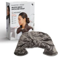 Sharper Image - Neck and Shoulder Massage Body Wrap - Gray - Front_Zoom