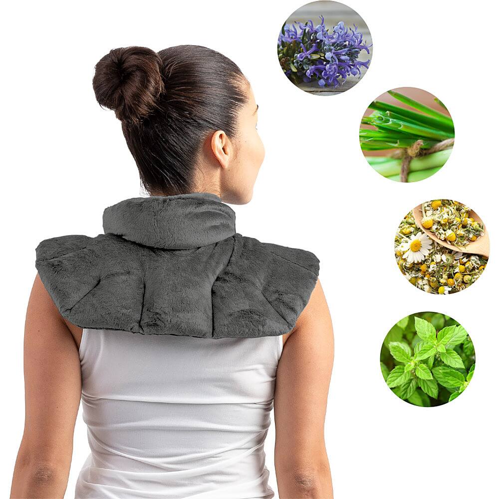 Alt View 11. Sharper Image - Neck and Shoulder Massage Body Wrap - Gray.