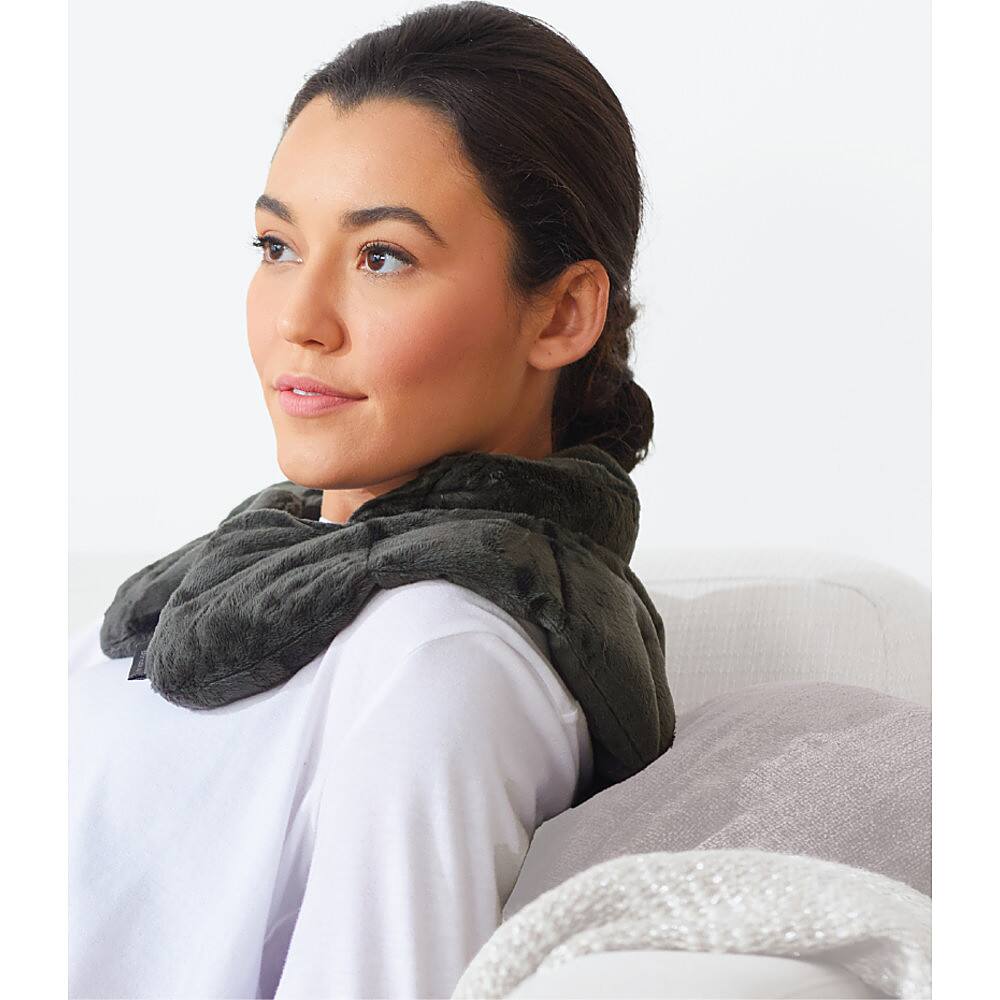 Alt View 14. Sharper Image - Neck and Shoulder Massage Body Wrap - Gray.