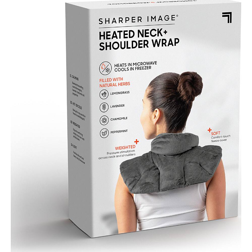 Alt View 16. Sharper Image - Neck and Shoulder Massage Body Wrap - Gray.