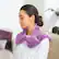 Angle. Sharper Image - Neck and Shoulder Massage Body Wrap - Purple.