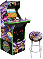 Arcade1Up - Turtles In Time Arcade with Stool, Riser, Lit Deck & Lit Marquee - Alt_View_Zoom_11