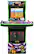 Alt View 17. Arcade1Up - Turtles In Time Arcade with Stool, Riser, Lit Deck & Lit Marquee.