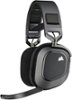 CORSAIR - HS80 RGB WIRELESS Dolby Atmos Gaming Headset for PC, Mac, PS5|PS4 with Broadcast-Grade Omni-Directional Microphone - Carbon