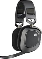 CORSAIR - HS80 RGB Wireless Gaming Headset for PC, Mac, PS5, PS4 - Carbon - Front_Zoom