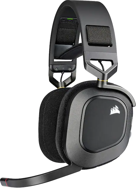 CORSAIR HS80 RGB Wireless Gaming Headset for PC Mac PS5 PS4 Carbon CA 9011235 NA Best Buy
