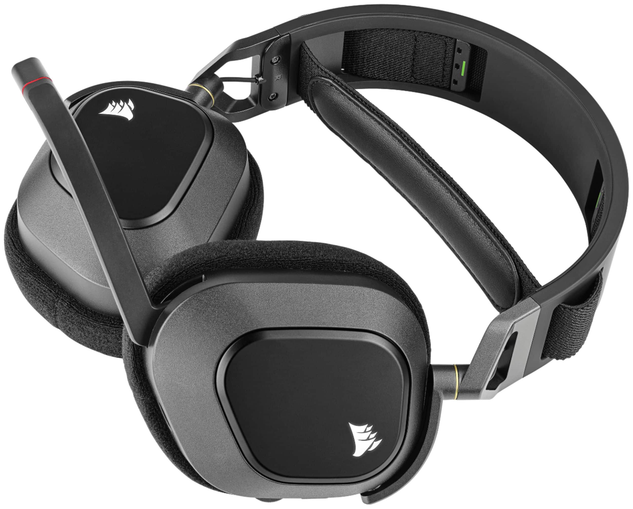 Alt View 12. CORSAIR - HS80 RGB Wireless Gaming Headset for PC, Mac, PS5, PS4 - Carbon.