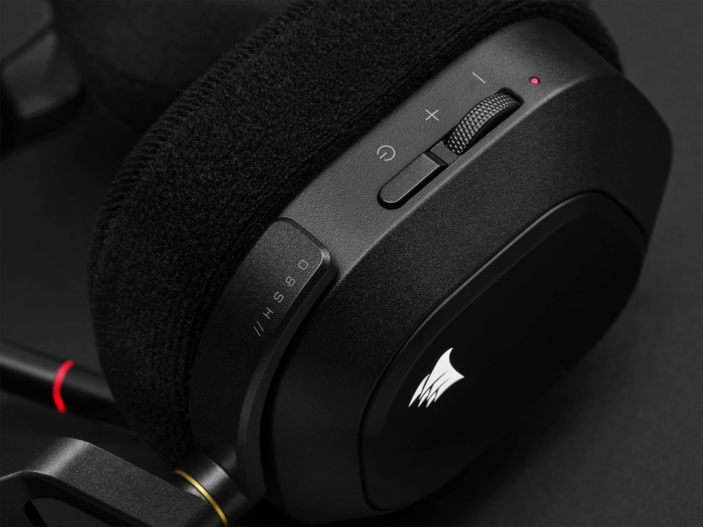 Alt View 15. CORSAIR - HS80 RGB Wireless Gaming Headset for PC, Mac, PS5, PS4 - Carbon.
