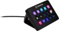 Front. Elgato - Stream Deck MK.2 Full-size Wired USB Keypad with 15 Customizable LCD keys and Interchangeable Faceplate - Black.