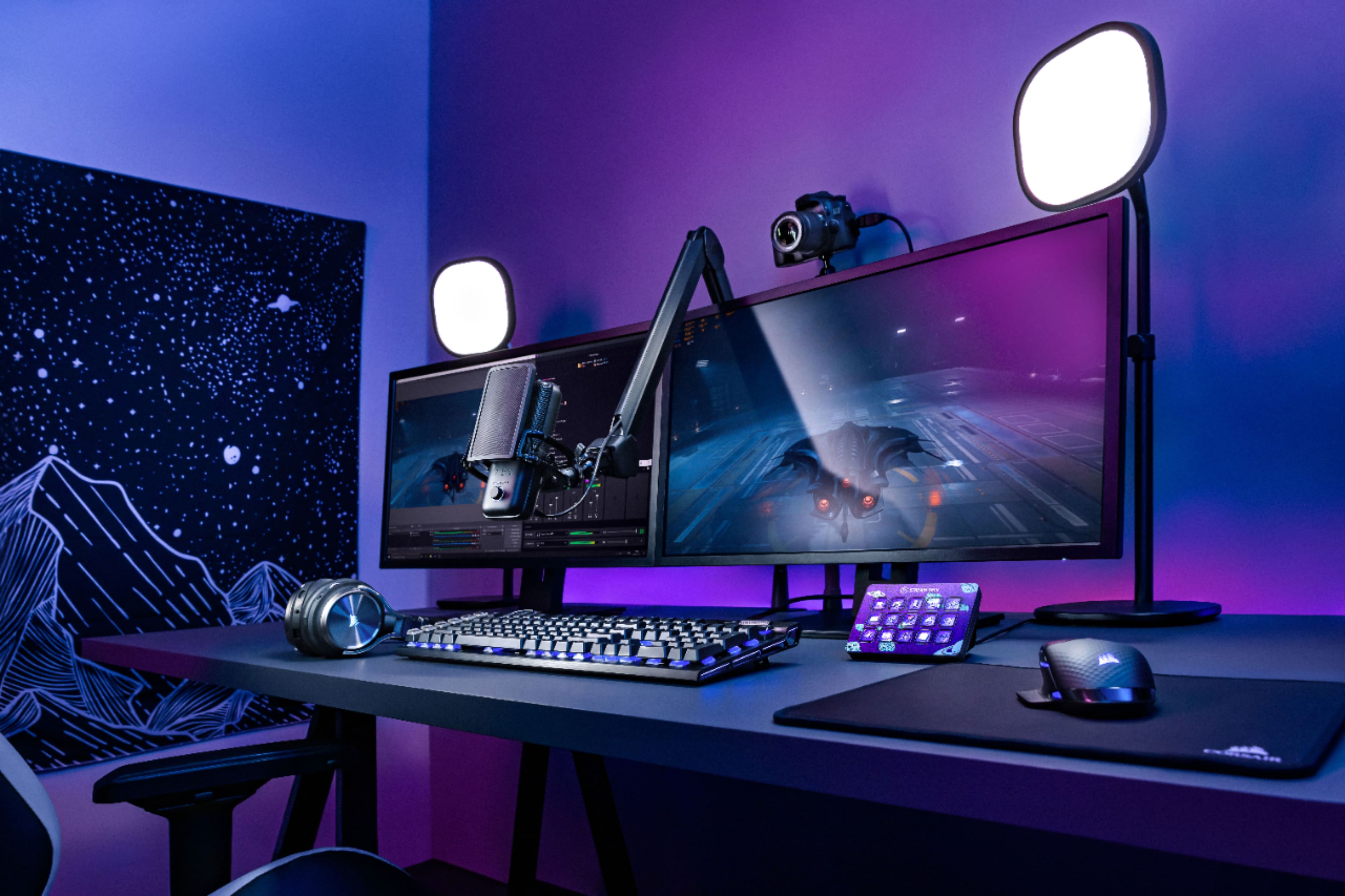 Alt View 17. Elgato - Stream Deck MK.2 Full-size Wired USB Keypad with 15 Customizable LCD keys and Interchangeable Faceplate - Black.