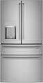 Café - 36 in. Wide 22.3 Cu. Ft. 4-Door French Door Counter-Depth Smart Refrigerator, Customizable - Stainless Steel