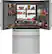 Alt View 1. Café - 22.3 Cu. Ft. 4-Door French Door Counter-Depth Smart Refrigerator, Customizable - Stainless Steel.