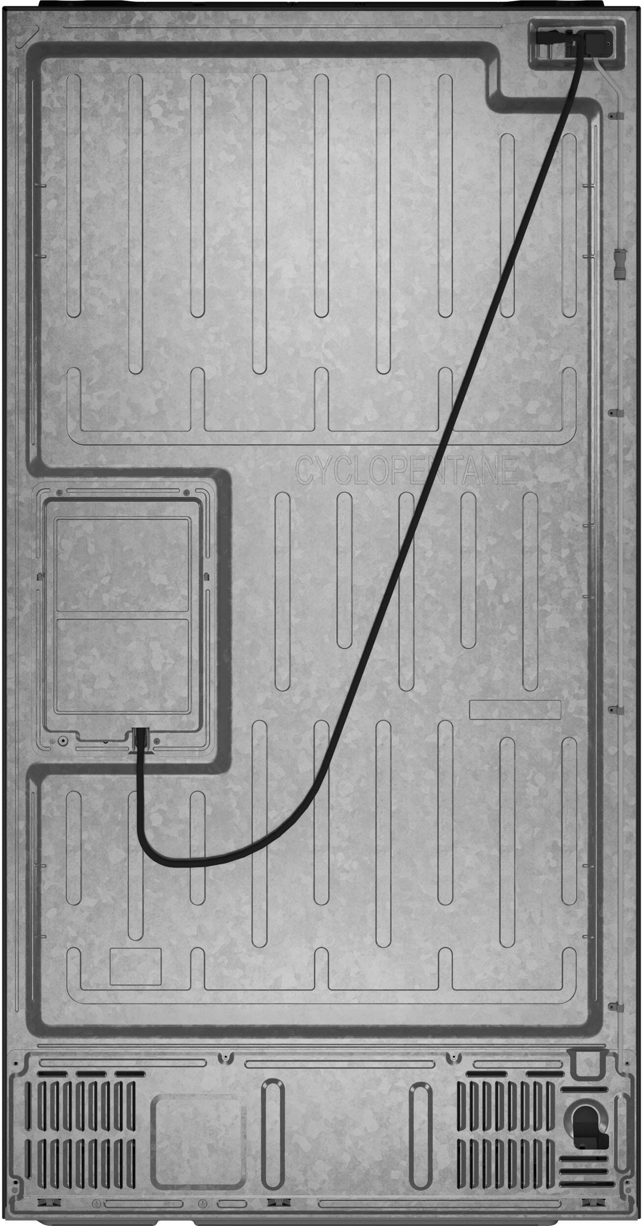 Alt View 3. Café - 22.3 Cu. Ft. 4-Door French Door Counter-Depth Smart Refrigerator, Customizable - Stainless Steel.