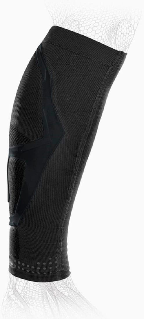 Front. DJO - DonJoy TRIZONE Calf Sleeve Medium - Ambidextrous - BLACK.