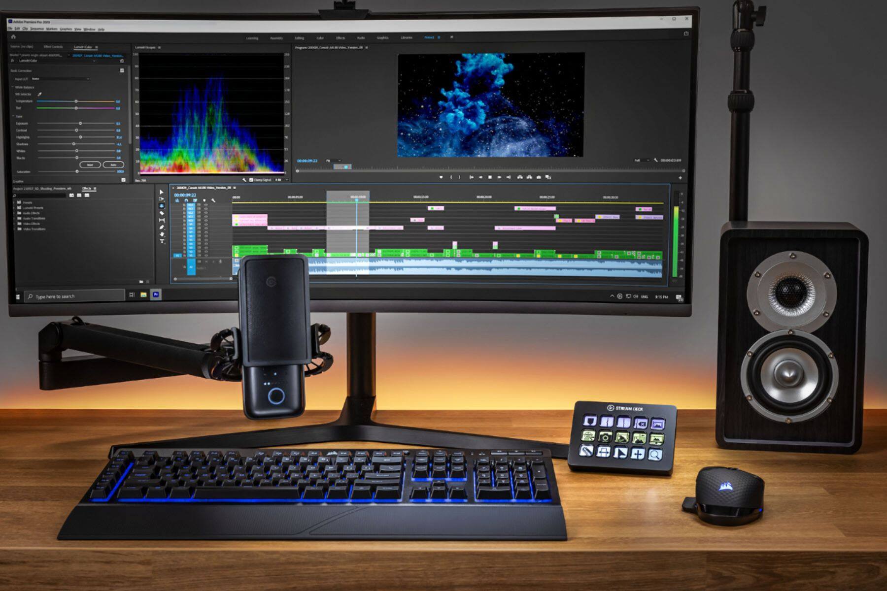 Alt View 17. Elgato - Wave Mic Arm LP - Black.