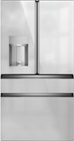 Café - Platinum Glass 22.3 Cu. Ft. 4-Door Counter-Depth Smart Refrigerator - Platinum glass - Front_Zoom