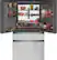 Alt View 1. Café - 22.3 Cu. Ft. Counter-Depth 4-Door French-Door Refrigerator - Platinum Glass.
