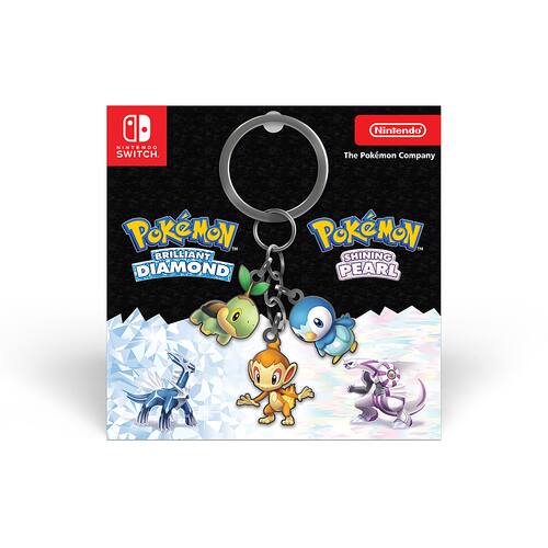  Nintendo - Pokmon Brilliant Diamond &amp; Pokmon Shining Pearl Keychain